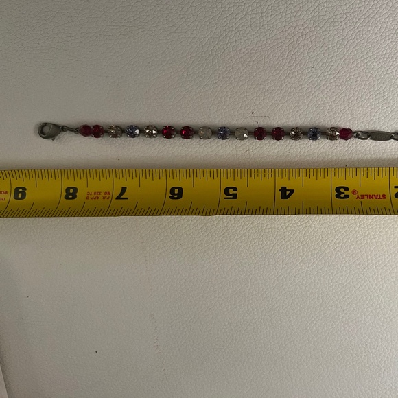 NWOT Sabika London Red Purple White Bracelet - Picture 3 of 5